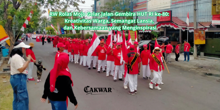 RW Rolas Mojo Gelar Jalan Gembira HUT RI ke-80: Kreativitas Warga, Semangat Lansia, dan Kebersamaan yang Menginspirasi