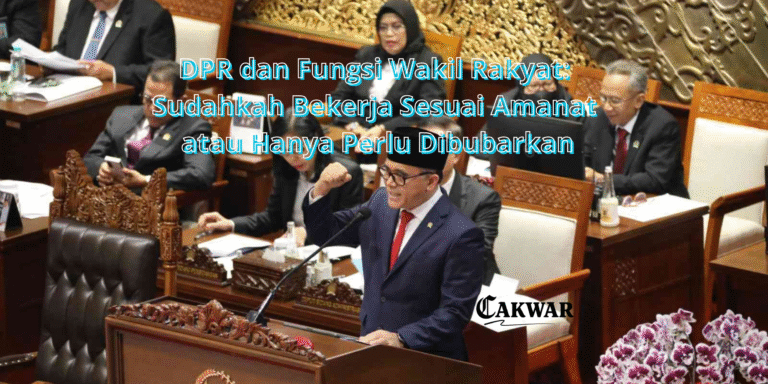 DPR dan Fungsi Wakil Rakyat: Sudahkah Bekerja Sesuai Amanat atau Hanya Perlu Dibubarkan?