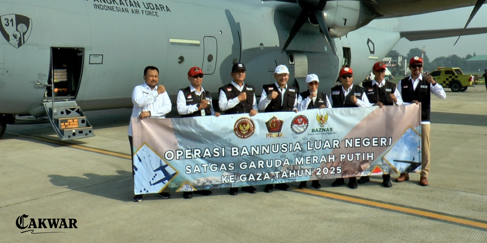 Satgas Garuda Merah Putih II Berhasil Salurkan Bantuan di Langit Gaza, Bertepatan HUT RI ke-80