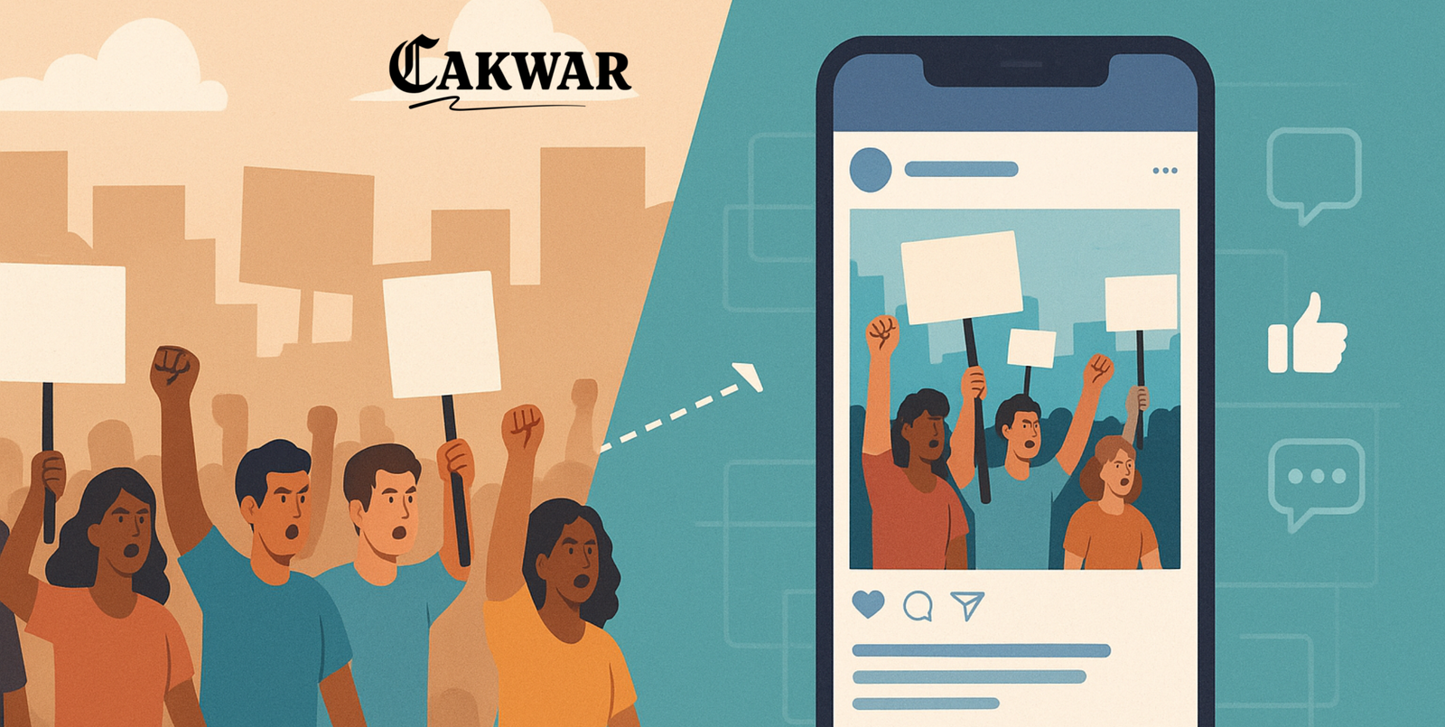 Demonstrasi di Era Digital, Dari Jalanan ke Linimasa