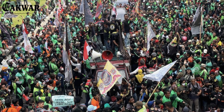 Demo Rencana Kenaikan Tarif Ojol hingga 15 Persen