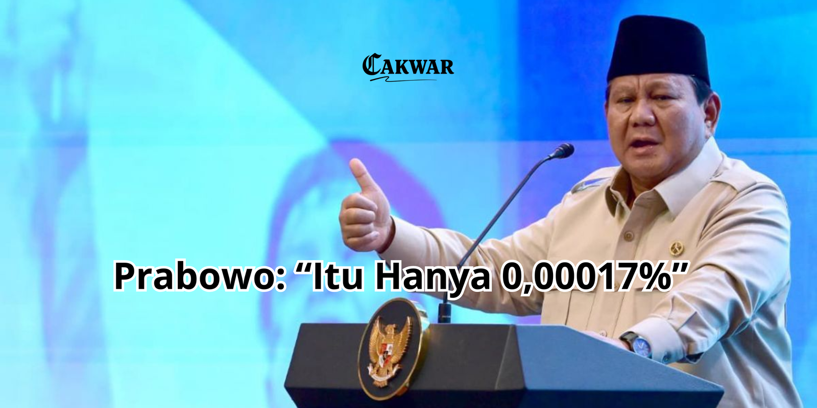 Ada Kasus Keracunan di Program MBG, Prabowo: “Itu Hanya 0,00017%