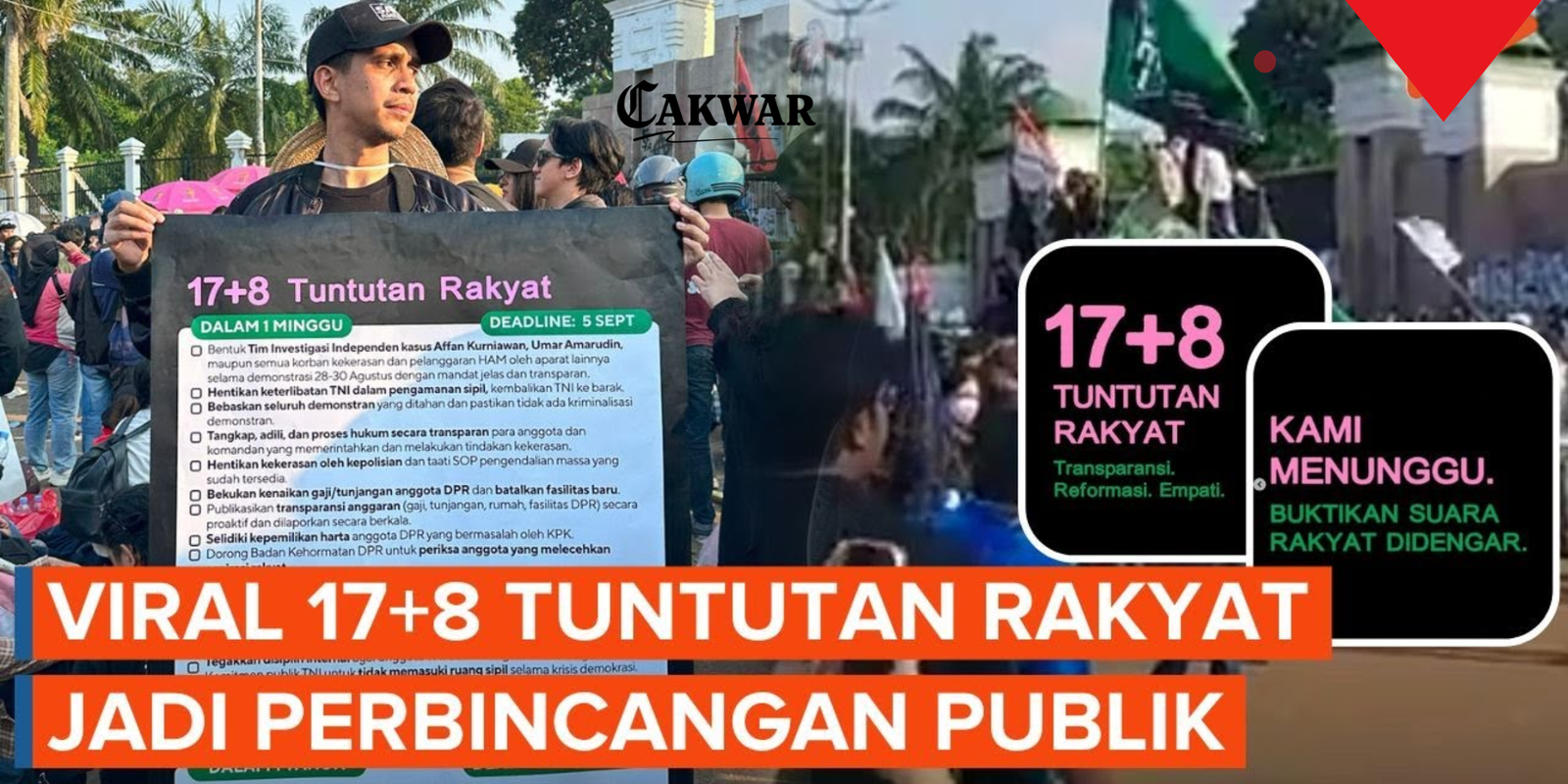 Hari Ini DPR Bahas 17+8 Tuntutan Rakyat Pasca Demo Agustus 2025: Dari TNI Kembali ke Barak hingga Reformasi DPR