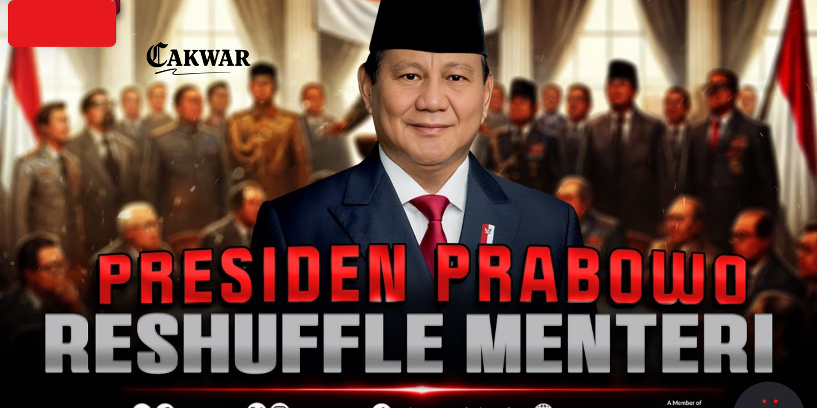Prabowo Reshuffle Kabinet: 5 Menteri Dicopot, 1 Menteri Baru Dilantik Sesuai Keppres No.86P/2025