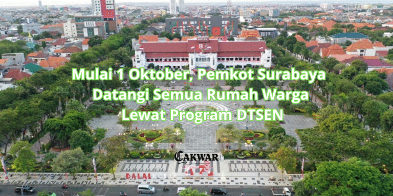 Mulai 1 Oktober, Pemkot Surabaya Datangi Semua Rumah Warga Lewat Program DTSEN