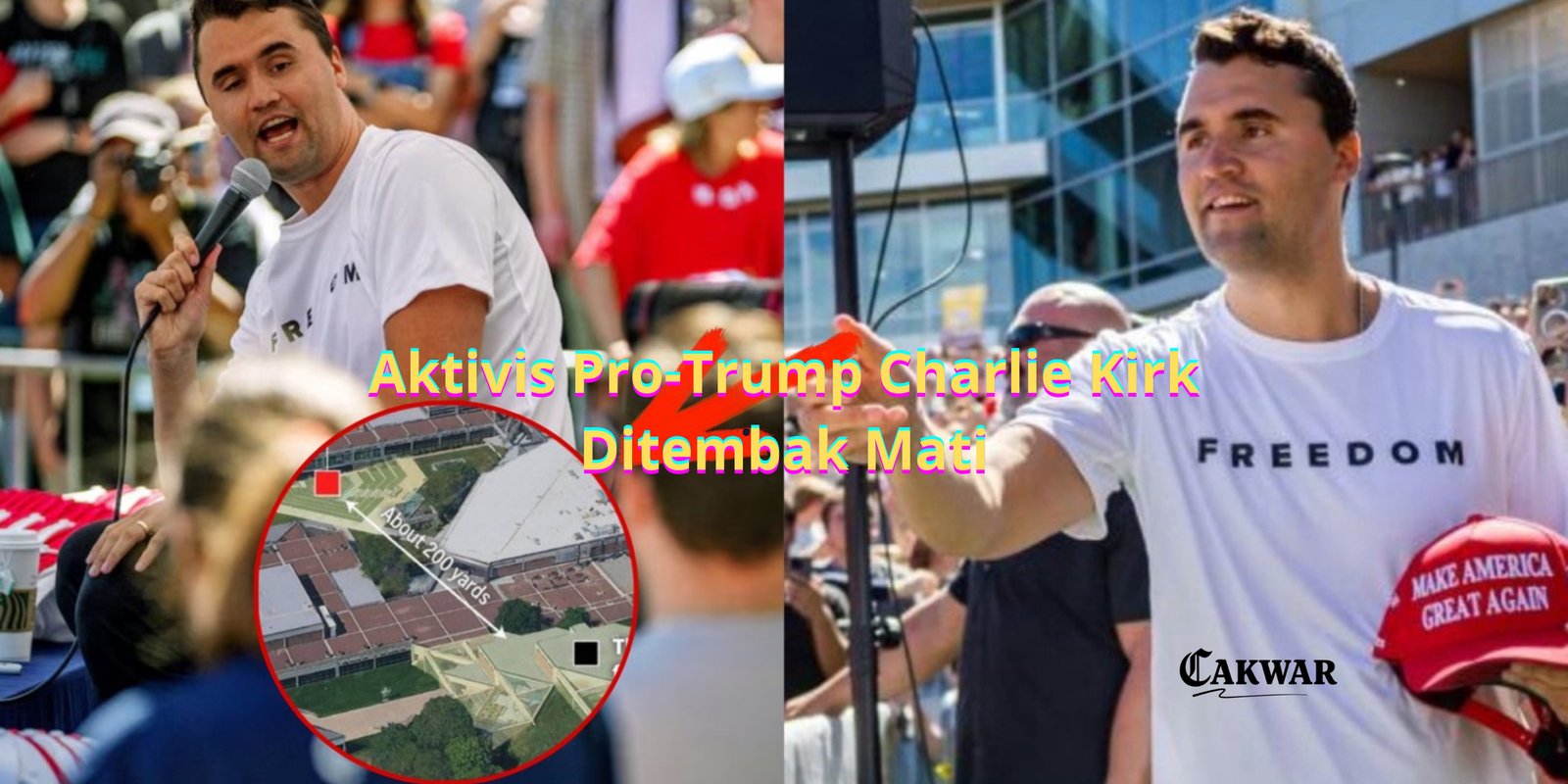 Aktivis Pro-Trump Charlie Kirk Ditembak Mati di Kampus Utah – Trump Berduka & Dunia Politik Bergejolak