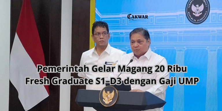 Pemerintah Gelar Magang 20 Ribu Fresh Graduate S1–D3 dengan Gaji UMP