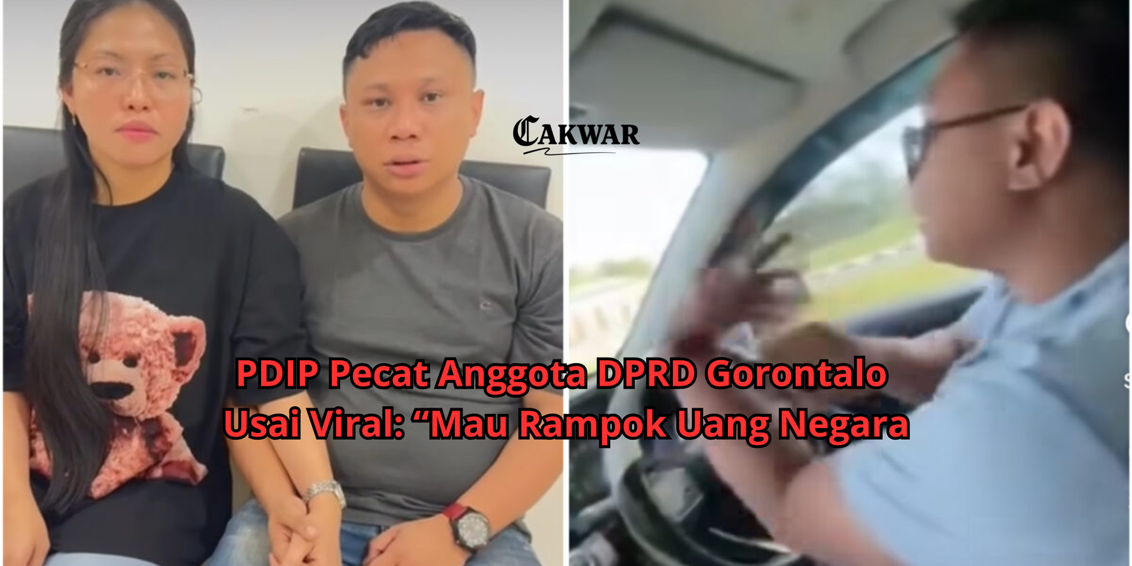 PDIP Pecat Anggota DPRD Gorontalo Usai Viral: “Mau Rampok Uang Negara