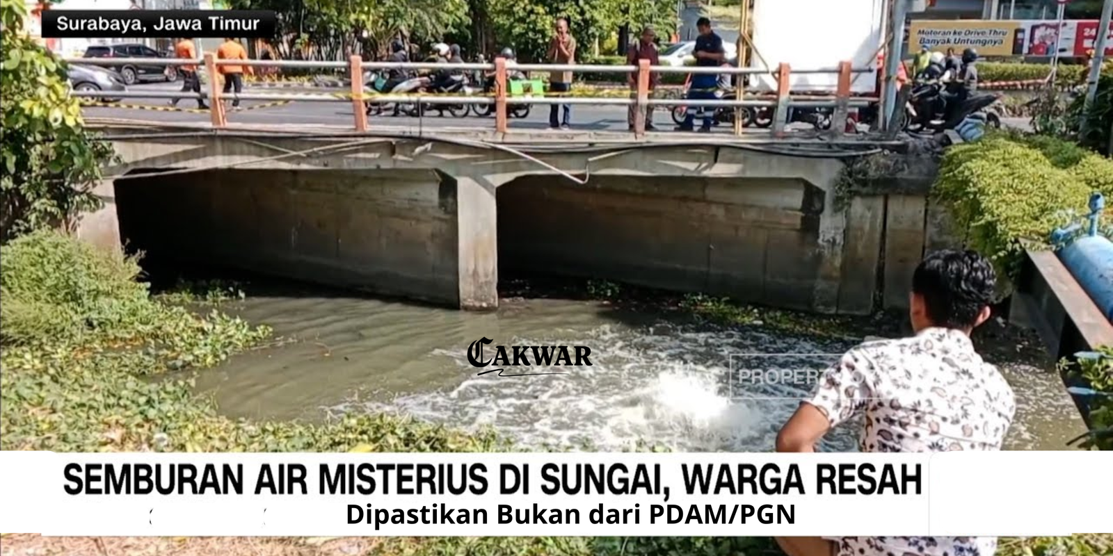 Semburan Air di Sungai Kebon Agung: Bukan PDAM/PGN — Apa Penyebabnya?
