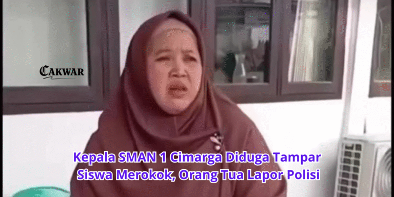 Kepala SMAN 1 Cimarga Diduga Tampar Siswa Merokok, Orang Tua Lapor Polisi
