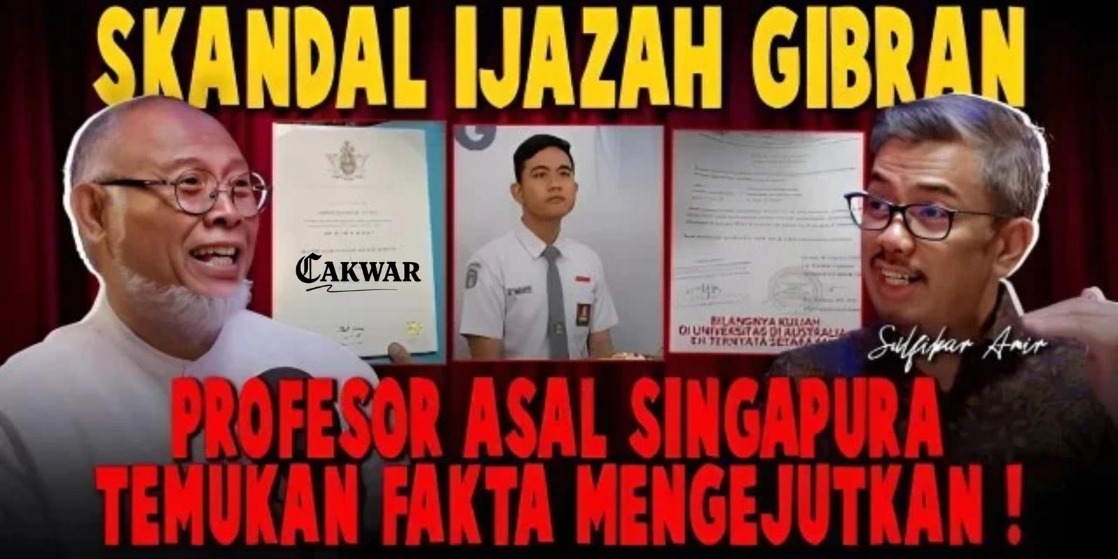 Profesor NTU Singapura Soroti Latar Pendidikan Gibran: “Hanya Setara O-Level, Bukan SMA Penuh