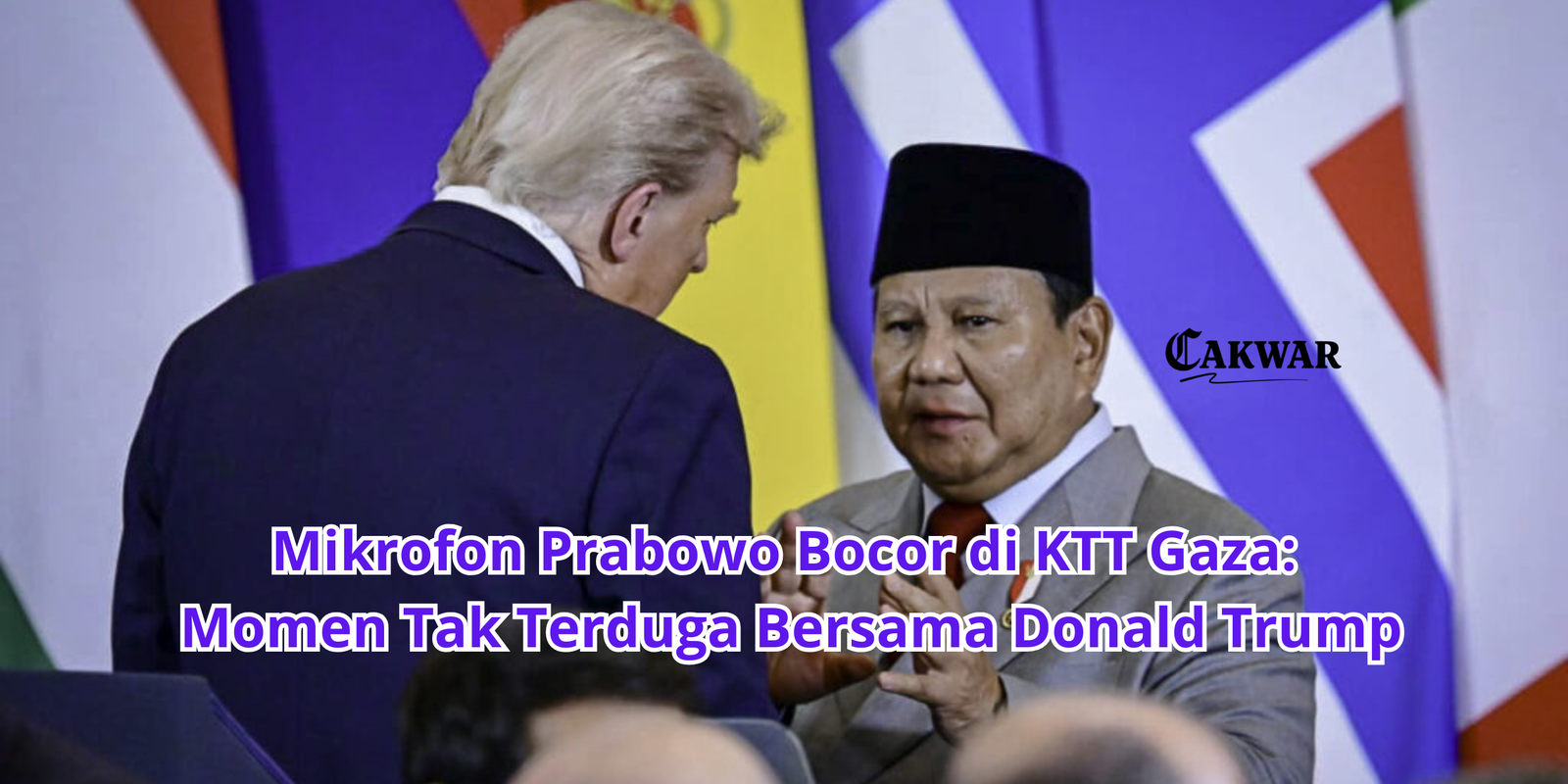 Mikrofon Prabowo Bocor di KTT Gaza: Momen Tak Terduga Bersama Donald Trump