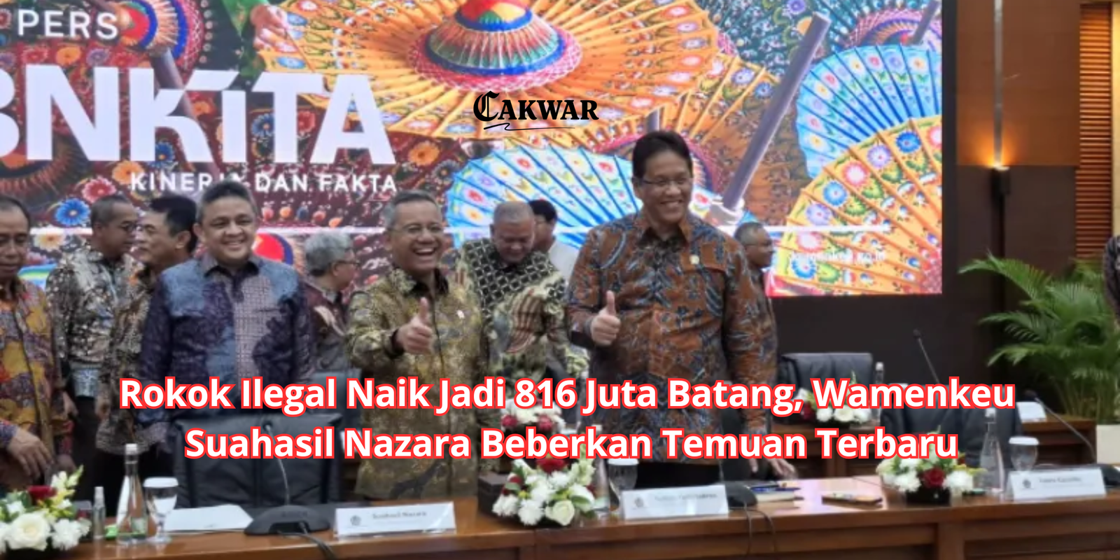 Rokok Ilegal Naik Jadi 816 Juta Batang, Wamenkeu Suahasil Nazara Beberkan Temuan Terbaru