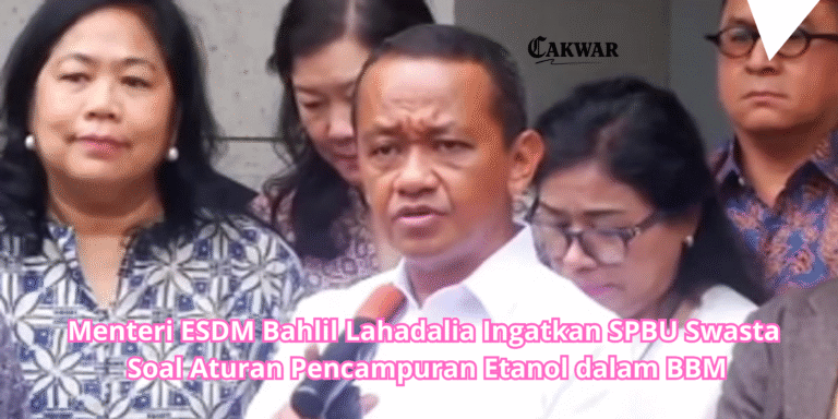 Menteri ESDM Bahlil Lahadalia Ingatkan SPBU Swasta Soal Aturan Pencampuran Etanol dalam BBM