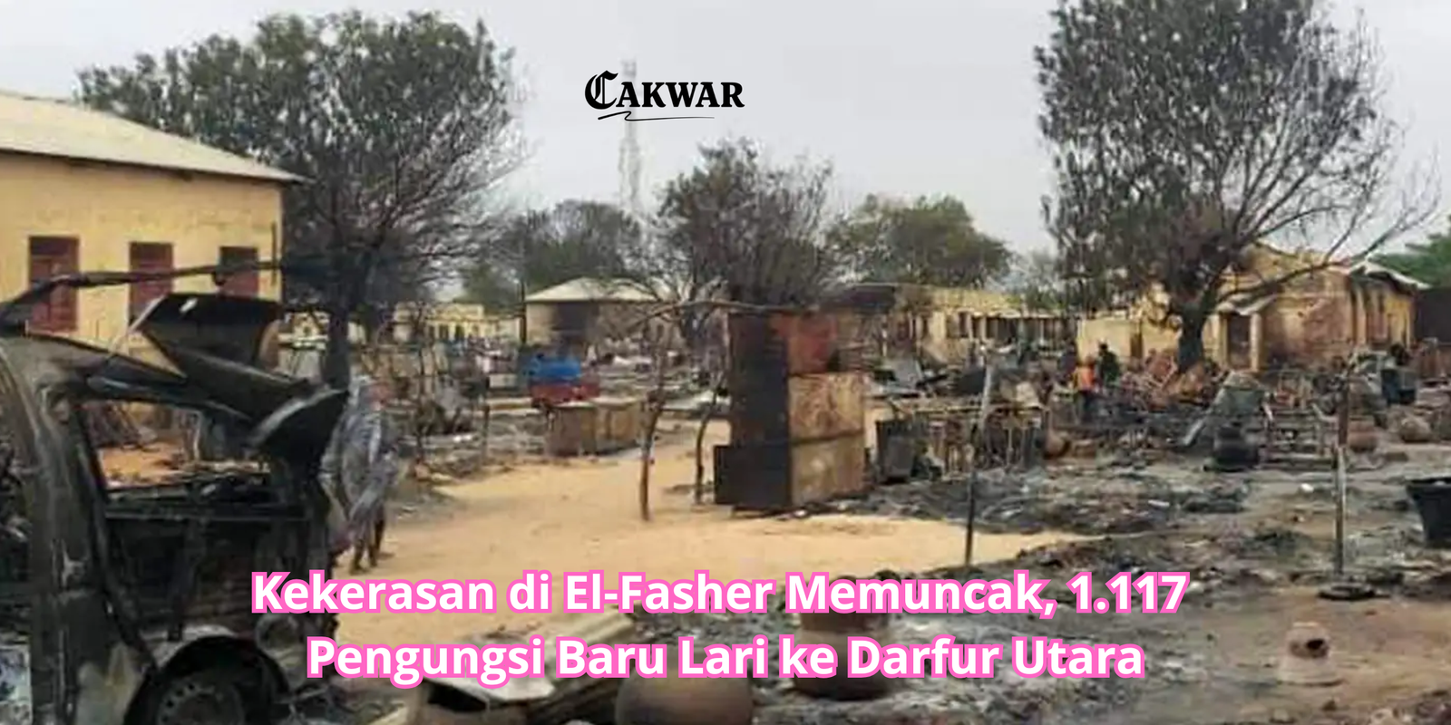 Kekerasan di El-Fasher Memuncak, 1.117 Pengungsi Baru Lari ke Darfur Utara
