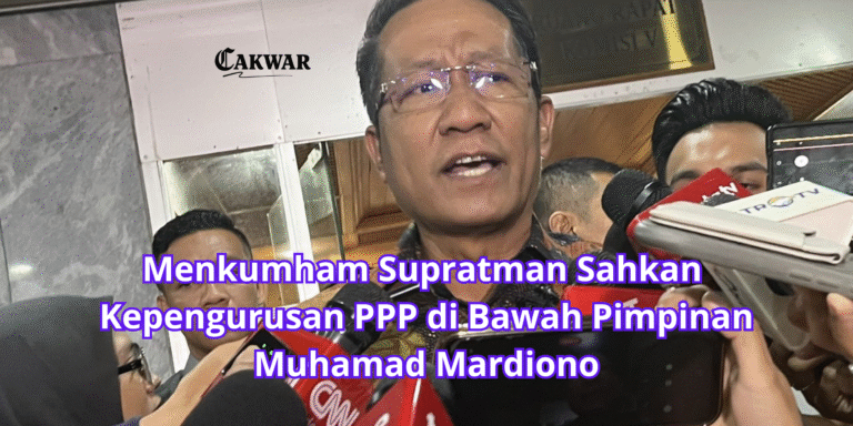 Menkumham Supratman Sahkan Kepengurusan PPP di Bawah Pimpinan Muhamad Mardiono