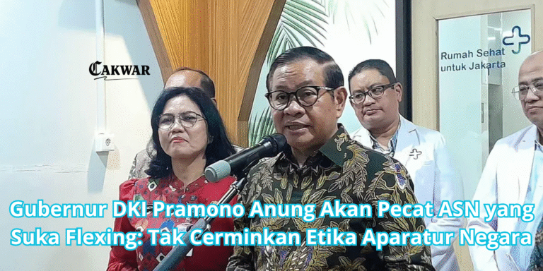Gubernur DKI Pramono Anung Akan Pecat ASN yang Suka Flexing: Tak Cerminkan Etika Aparatur Negara