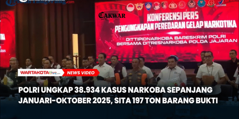 Polri Ungkap 38.934 Kasus Narkoba: Barang Bukti Capai 197 Ton, Ancaman Serius bagi Indonesia