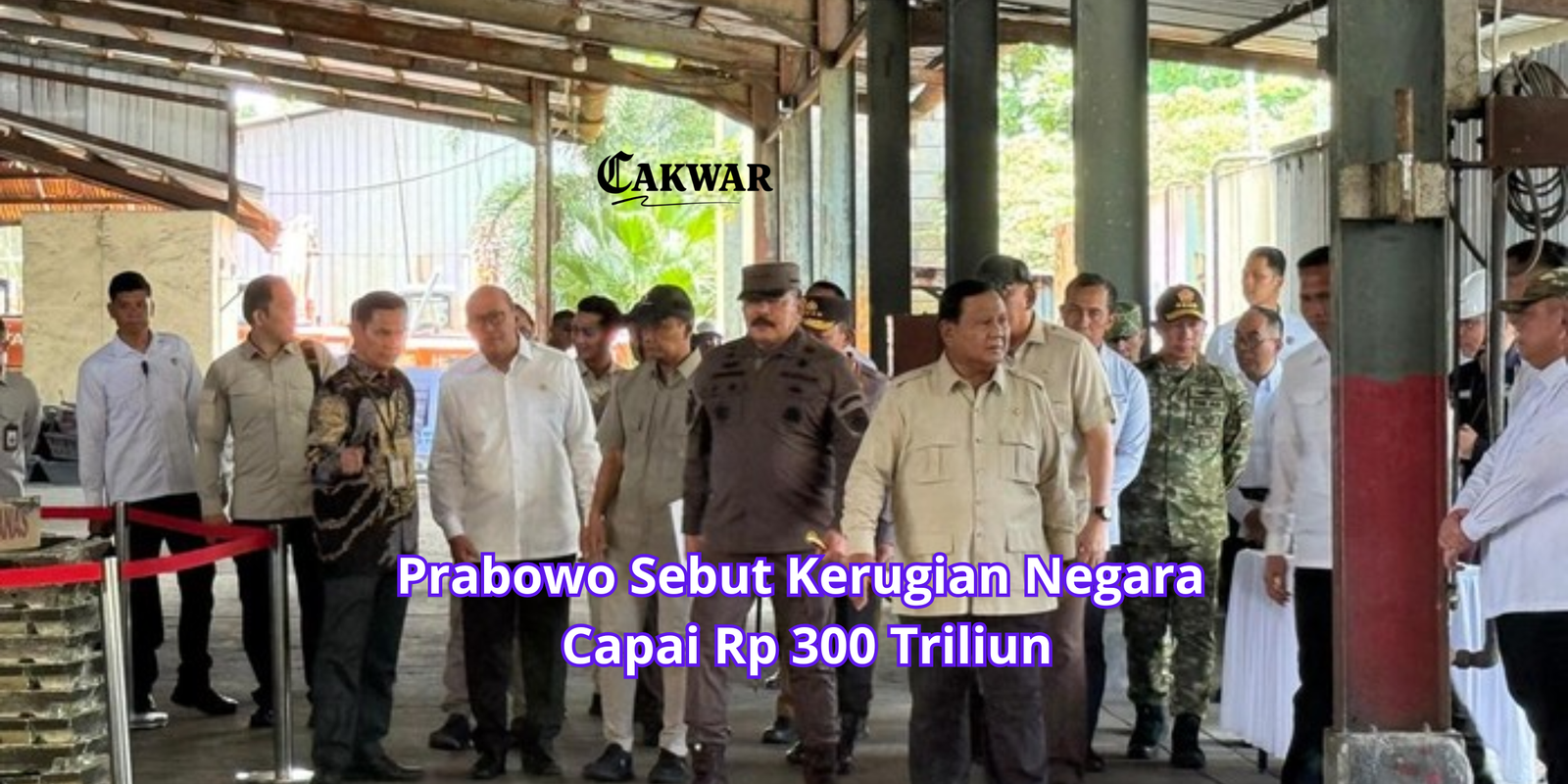 Prabowo Sebut Kerugian Negara Capai Rp 300 Triliun