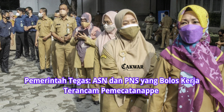 Pemerintah Tegas: ASN dan PNS yang Bolos Kerja Terancam Pemecatan