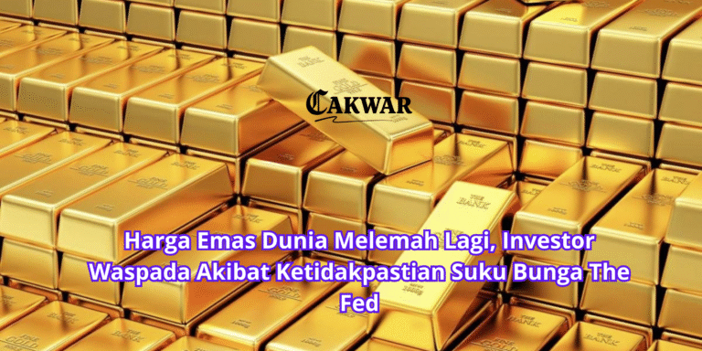 Harga Emas Dunia Melemah Lagi, Investor Waspada Akibat Ketidakpastian Suku Bunga The Fed