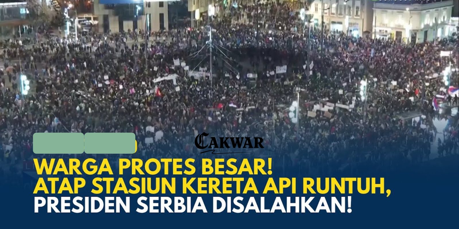 Ribuan Orang Turun ke Jalan Tuntut Keadilan atas Runtuhnya Gedung Stasiun