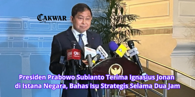 Presiden Prabowo Subianto Terima Ignasius Jonan di Istana Negara, Bahas Isu Strategis Selama Dua Jam