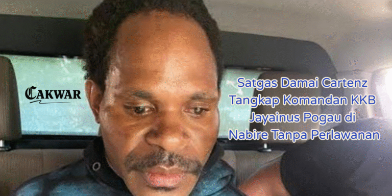 Satgas Damai Cartenz Tangkap Komandan KKB Jayainus Pogau di Nabire Tanpa Perlawanan