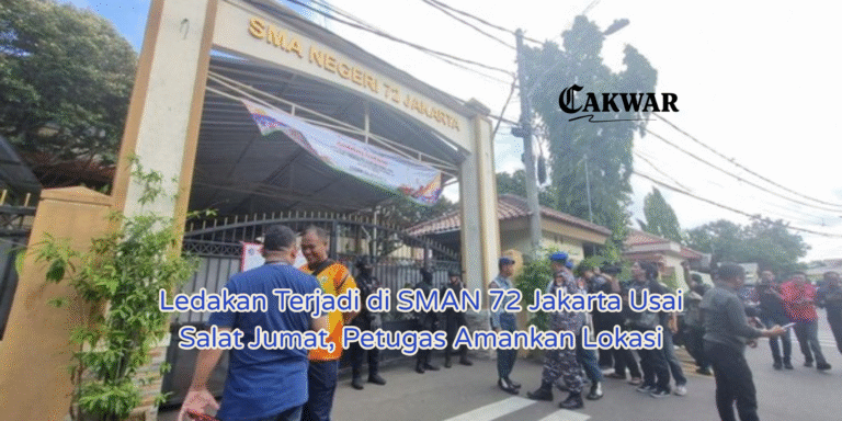 Ledakan Terjadi di SMAN 72 Jakarta Usai Salat Jumat, Petugas Amankan Lokasi
