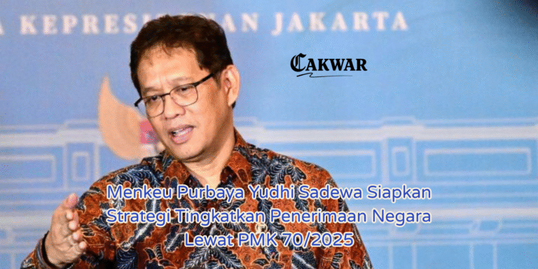 Menkeu Purbaya Yudhi Sadewa Siapkan Strategi Tingkatkan Penerimaan Negara Lewat PMK 70/2025