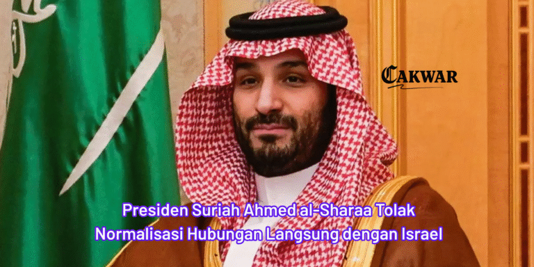 Presiden Suriah Ahmed al-Sharaa Tolak Normalisasi Hubungan Langsung dengan Israel