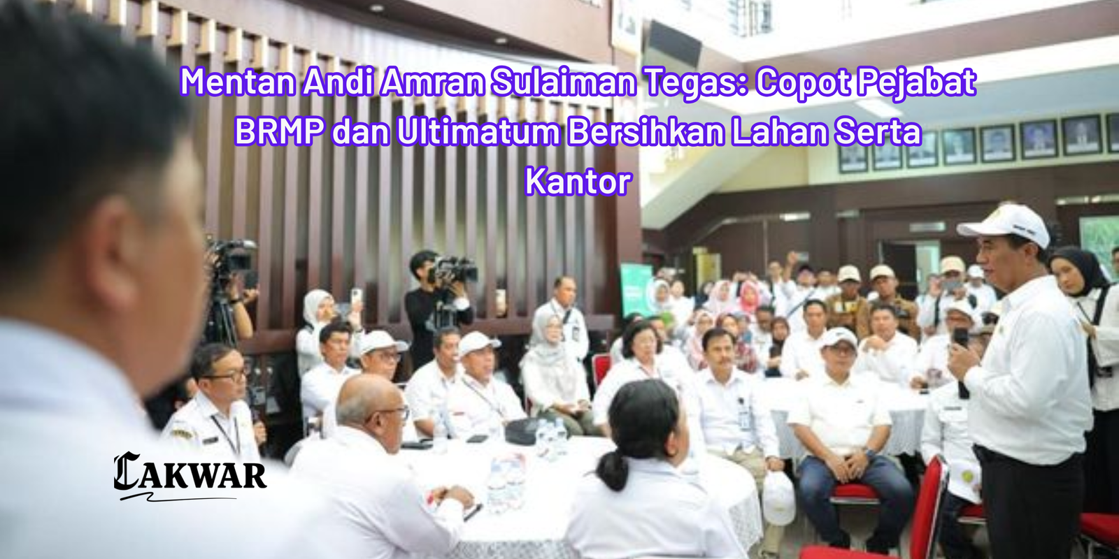 Mentan Andi Amran Sulaiman Tegas: Copot Pejabat BRMP dan Ultimatum Bersihkan Lahan Serta Kantor