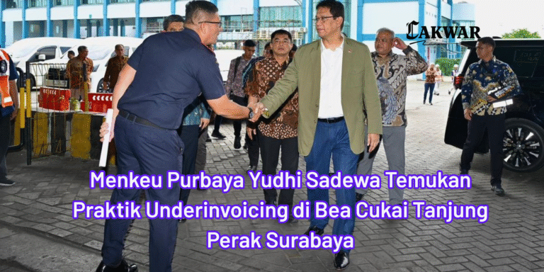 Menkeu Purbaya Yudhi Sadewa Temukan Praktik Underinvoicing di Bea Cukai Tanjung Perak Surabaya