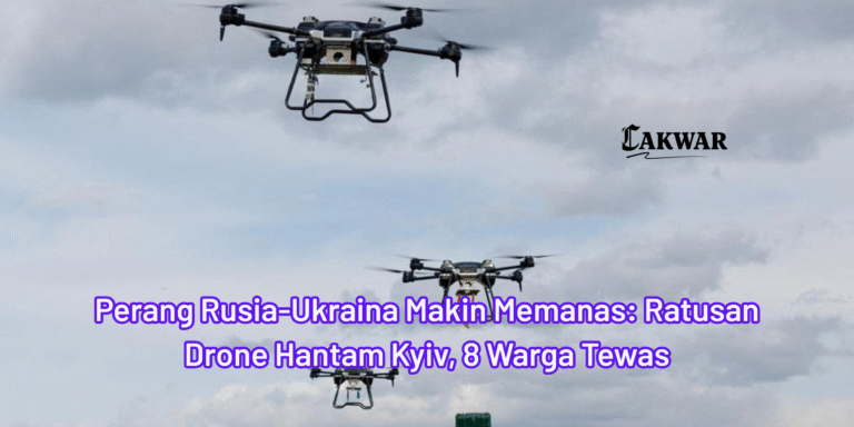 Perang Rusia-Ukraina Makin Memanas: Ratusan Drone Hantam Kyiv, 8 Warga Tewas