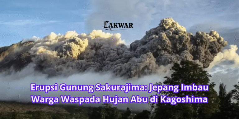 Erupsi Gunung Sakurajima: Jepang Imbau Warga Waspada Hujan Abu di Kagoshima