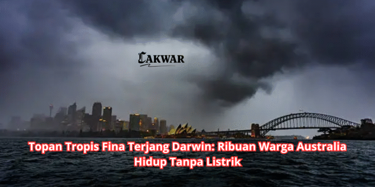 Topan Tropis Fina Terjang Darwin: Ribuan Warga Australia Hidup Tanpa Listrik