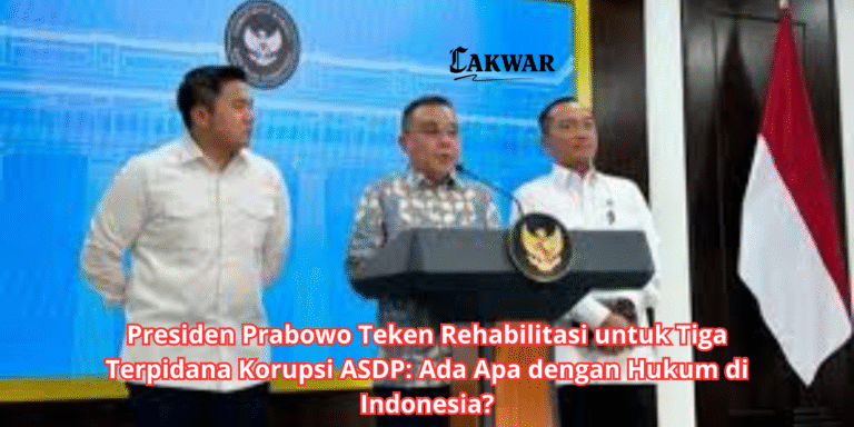 Presiden Prabowo Teken Rehabilitasi untuk Tiga Terpidana Korupsi ASDP: Ada Apa dengan Hukum di Indonesia?
