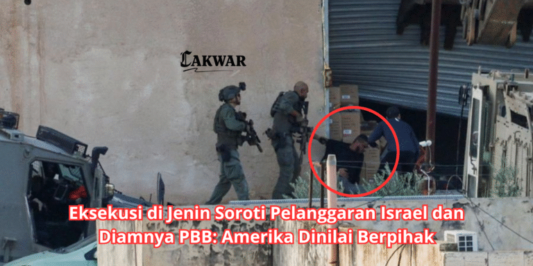 Eksekusi di Jenin Soroti Pelanggaran Israel dan Diamnya PBB: Amerika Dinilai Berpihak