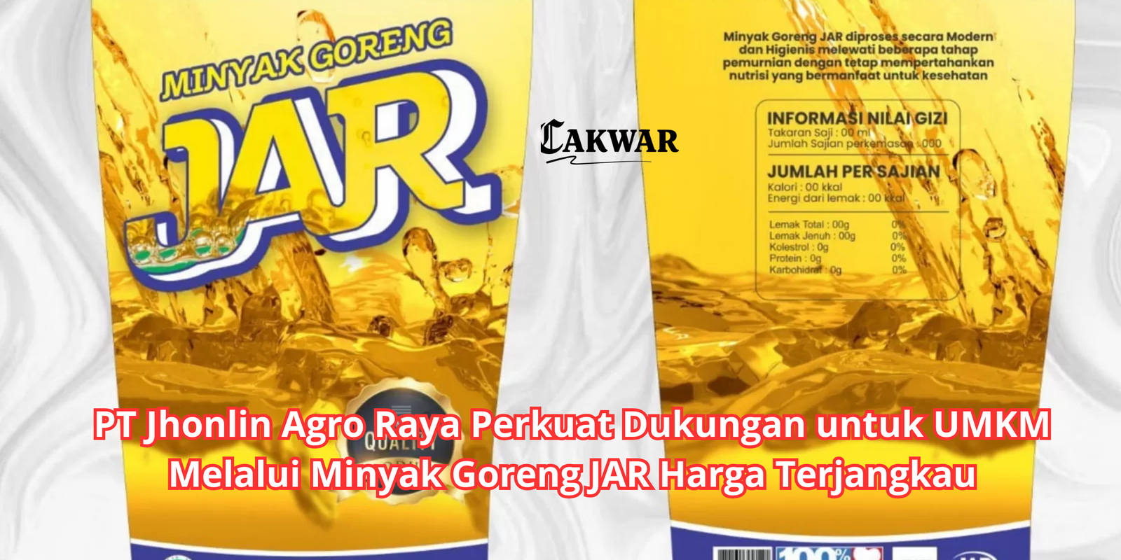 PT Jhonlin Agro Raya Perkuat Dukungan untuk UMKM Melalui Minyak Goreng JAR Harga Terjangkau