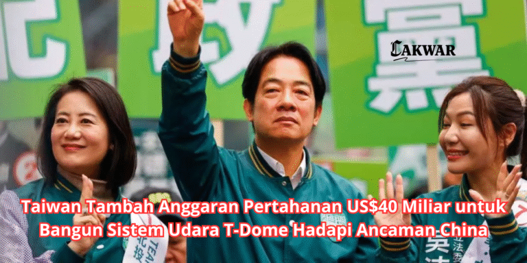 Taiwan Tambah Anggaran Pertahanan US$40 Miliar untuk Bangun Sistem Udara T-Dome Hadapi Ancaman China