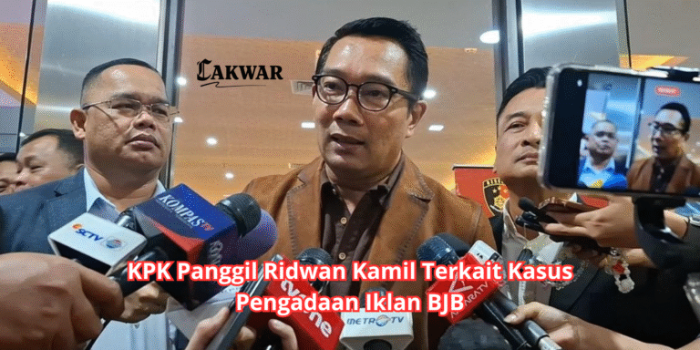 KPK Panggil Ridwan Kamil Terkait Kasus Pengadaan Iklan BJB