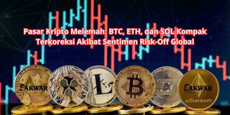 Pasar Kripto Melemah: BTC, ETH, dan SOL Kompak Terkoreksi Akibat Sentimen Risk-Off Global