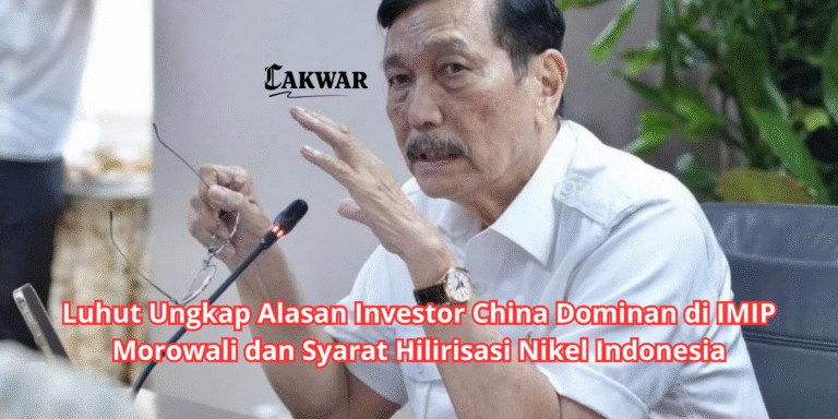 Luhut Ungkap Alasan Investor China Dominan di IMIP Morowali dan Syarat Hilirisasi Nikel Indonesia