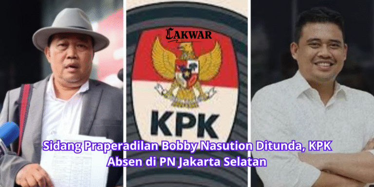 Sidang Praperadilan Bobby Nasution Ditunda, KPK Absen di PN Jakarta Selatan