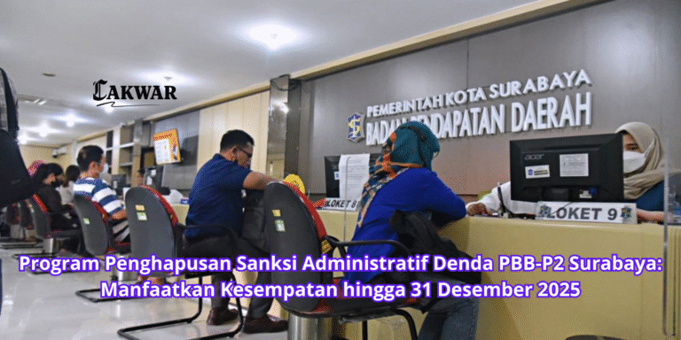 Program Penghapusan Sanksi Administratif Denda PBB-P2 Surabaya: Manfaatkan Kesempatan hingga 31 Desember 2025