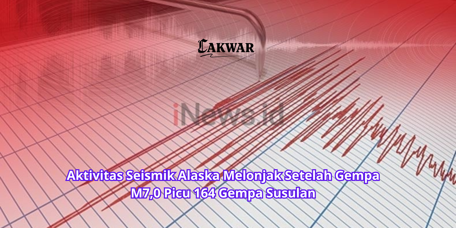 Aktivitas Seismik Alaska Melonjak Setelah Gempa M7,0 Picu 164 Gempa Susulan