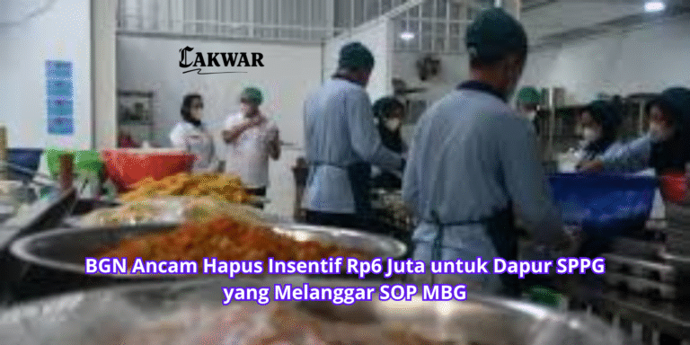 BGN Ancam Hapus Insentif Rp6 Juta untuk Dapur SPPG yang Melanggar SOP MBG