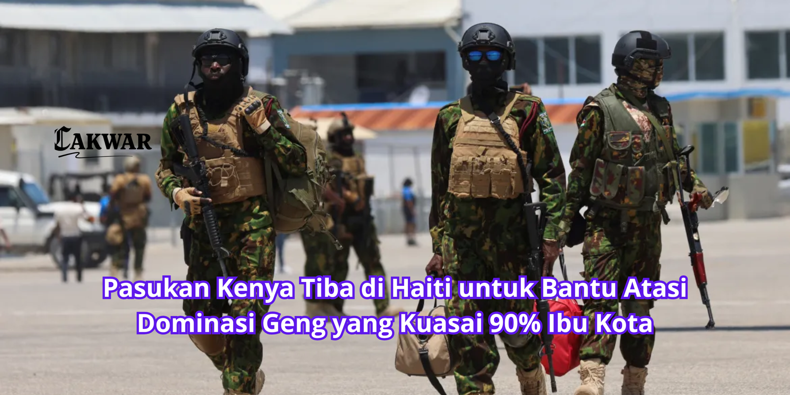 Pasukan Kenya Tiba di Haiti untuk Bantu Atasi Dominasi Geng yang Kuasai 90% Ibu Kota