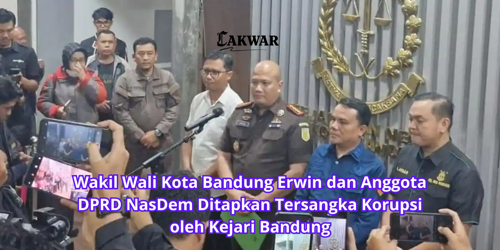 Wakil Wali Kota Bandung Erwin dan Anggota DPRD NasDem Ditapkan Tersangka Korupsi oleh Kejari Bandung