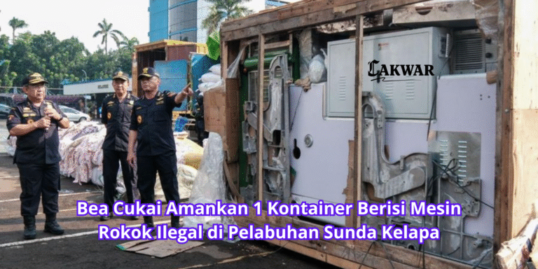Bea Cukai Amankan 1 Kontainer Berisi Mesin Rokok Ilegal di Pelabuhan Sunda Kelapa